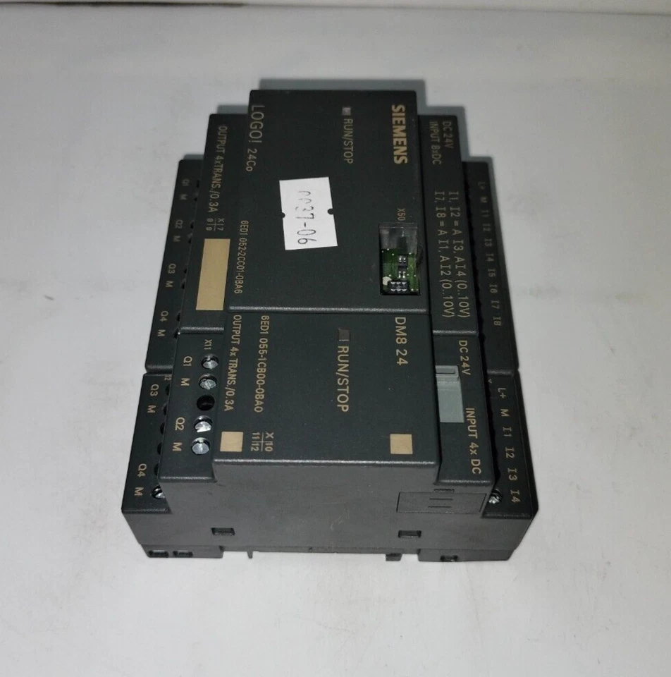 Siemens LOGO 6ED1 052-2CC01-0BA6 Controller w/ DM8 24 6ED1 055-1CB00-0BA0 - Image 4 of 4