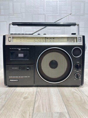 PERDISCO ラジカセ AM/FMカセットプレーヤーTRK5240 日立 TRK-5240 – 大口径のホワイトコーンを大出力で鳴らす愉悦