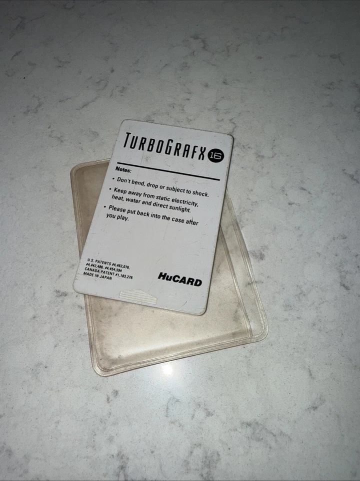 Aero Blasters (TurboGrafx-16, 1990) Authentic HuCARD Only - Cleaned Tested - Image 3 of 3