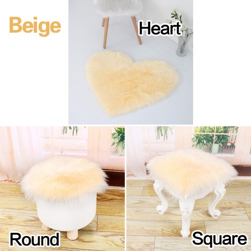 Fluffy Floor Pad Hairy Carpet Chair Seat Cover Area Rug Soft Mat Home Decor - Picture 17 of 39