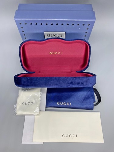 New Gucci GG0418S 005 Women sunglasses. Havana frame, blue lens. 54_20-140 - Picture 7 of 7