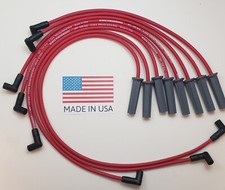 Oldsmobile 350 400 403 425 455 Hei Red 8.5mm Spiral Core Spark Plug Wires Usa