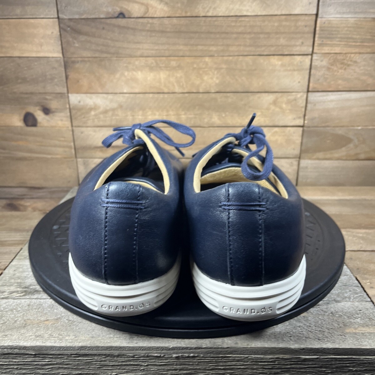 Cole Haan Grand Os Mens Crosscourt II Shoes Lace Up Leather Blue Size 9.5 EUC GCC-DAILY-COURT-  main image 4