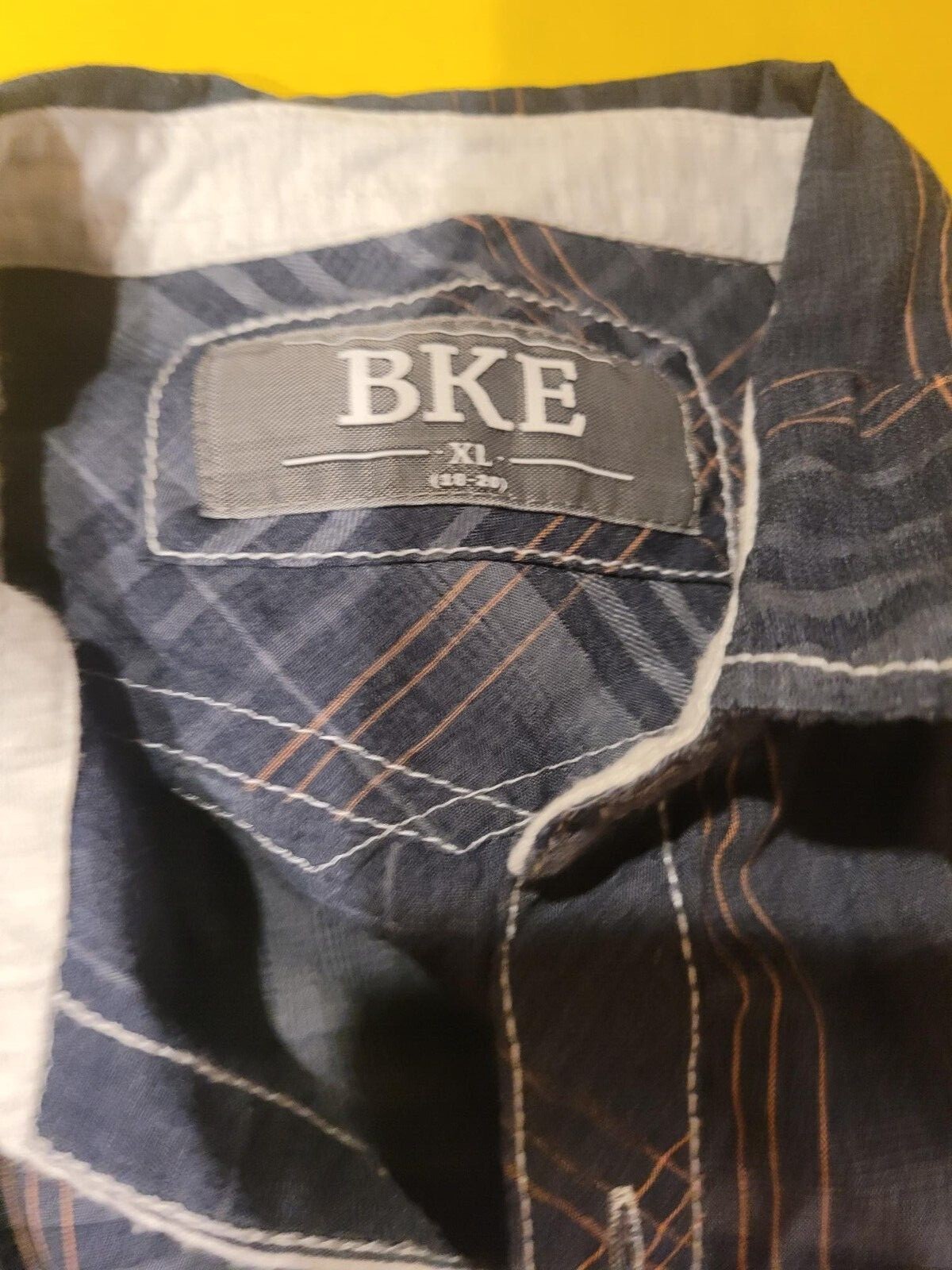 BKE Blue Plaid Shirt, Youth XL (1820) eBay