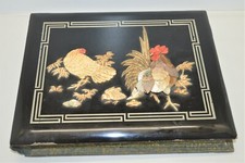 ALBUM PHOTO début XXe 1900 ORIGINE SAÏGON VIET NAM Intérieur SOIE DECO POULE COQ