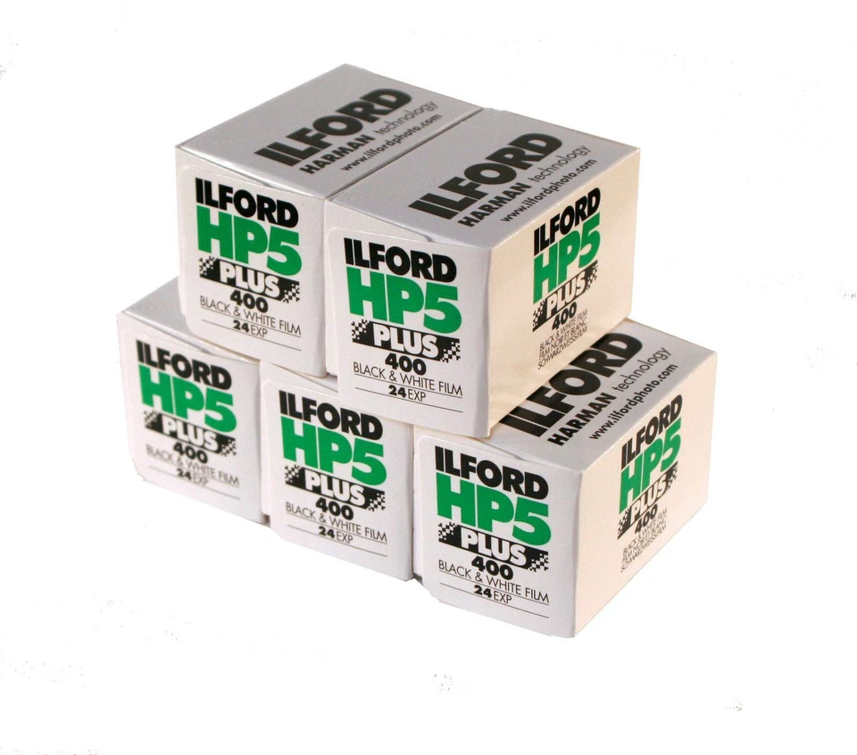 5 x ILFORD HP5 400 35mm 24exp CHEAP BLACK & WHITE CAMERA FILM fast postage - Image 2 of 4