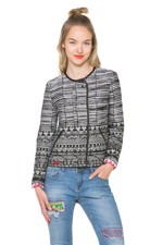 Desigual Black And White Smart A Theory Of Fun Jacket 38-46 Uk 10-18 Rrp?139