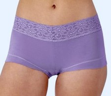 MAIDENFORM Dream Lace Waistband Salty Purple Boyshort Panty NEW Womens Sz S 5