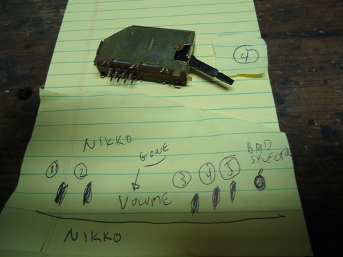 Nikko NR-1415 Stereo Receiver Parting Out Tape Monitor Switch