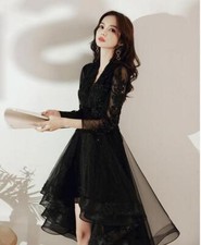 Women's Evening Dress Party Deep V-Neck High Waist Slim Fit Fashion Dress 4XL