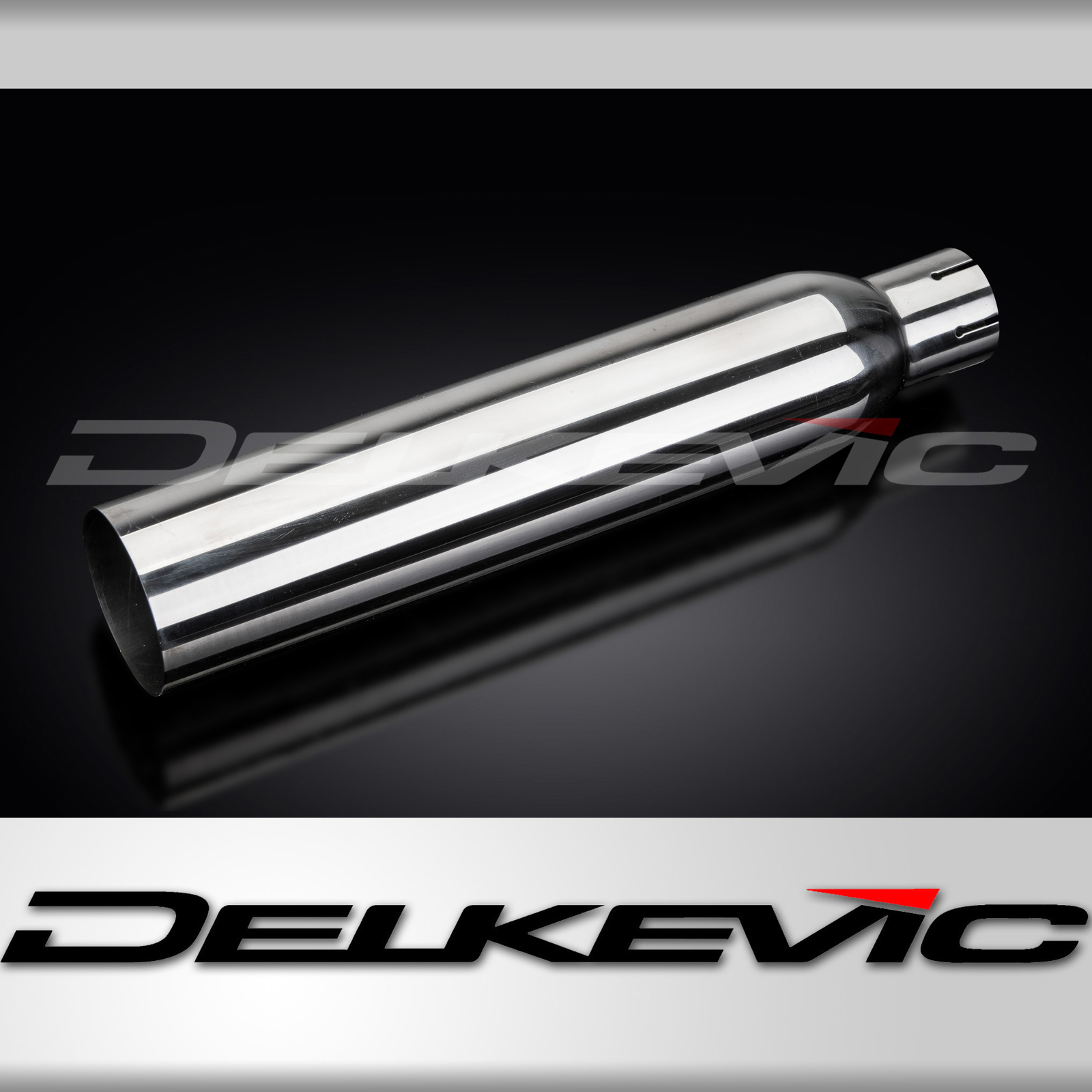Silencieux Delkevic 410mm en inox pour sublimer les balades et voyages en moto custom