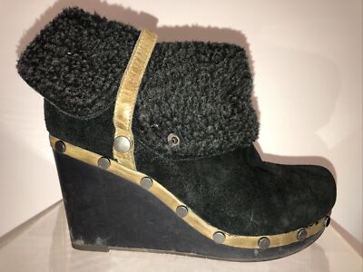 Platform Wedge Otbt Wedge Booties OTBT Black Arvin Wedge Boot