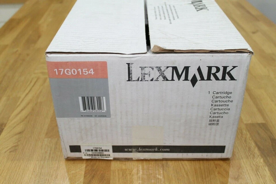 LEXMARK toner cartridges 17G0154 for Optra M410/M412. Box Opened Seal Intact 181 - Image 3 of 4