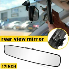 UNIVERSAL INNER INSIDE INTERIOR 17 INCH REARVIEW REAR VIEW MIRROR BUCKLE DESIGN