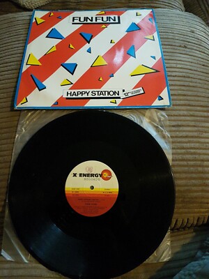 Fun Fun - Happy Station 12 inport classic Hi-Nrg Vinyl Record
