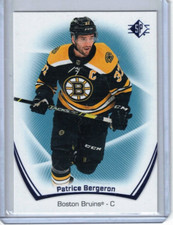2021-22 SP Authentic Patrice Bergeron Blue Boston Bruins