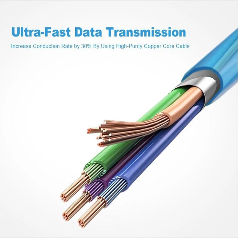 CANDY FLOW MOVING LIGHT led charger cable for iPhone 8 7 6 plus 5s MICRO USB B C - Image 4 of 4