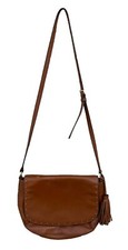 Lauren Ralph Lauren woman Crossbody Brown Leather Purse RLL Crossbody Studded