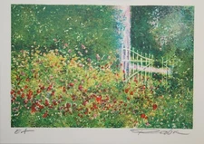 Raphael ROBIC - Estampe originale - Lithographie - Portillon à Giverny 2