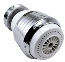 Niagara N3115P Chrome White 360 Swivel Dual Spray Thread Aerator Water Saver