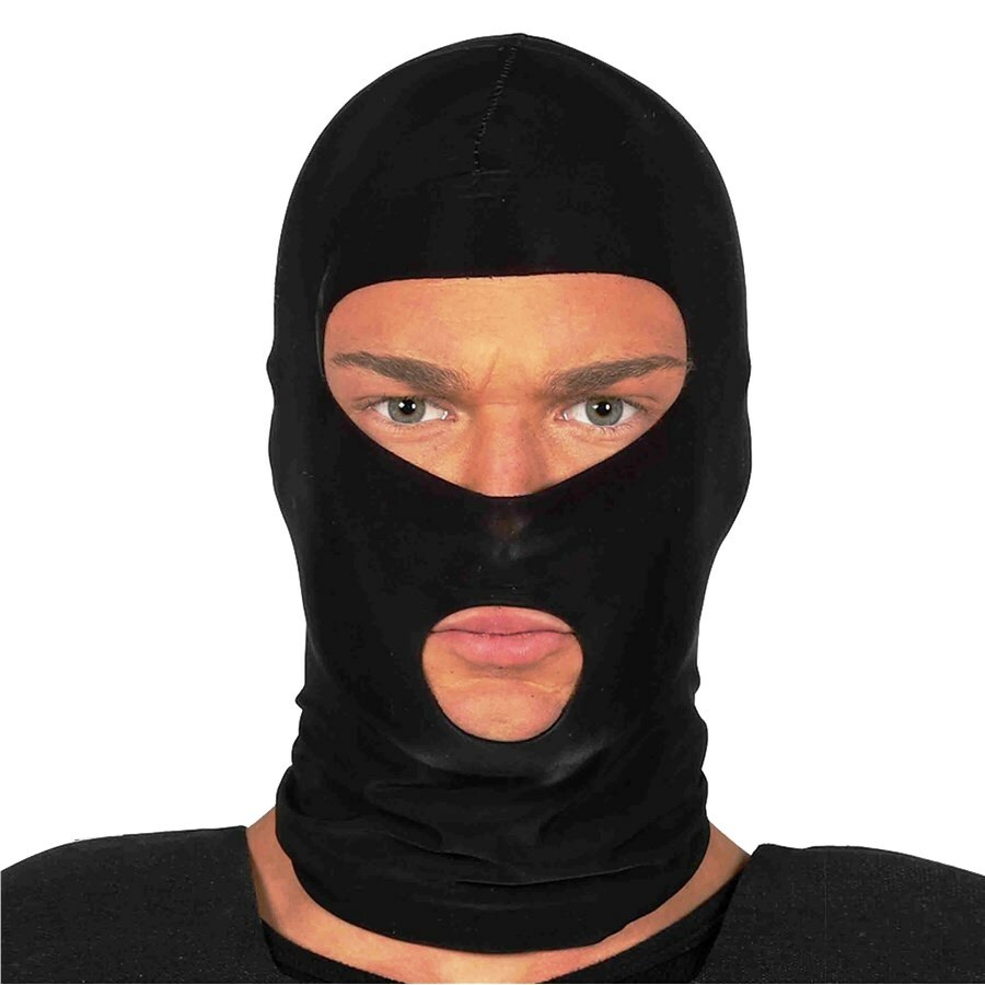 Maschera Nera Senza Volto - Cappuccio Traspirante Per Halloween, Cosplay E Feste A Tema - Foto 3