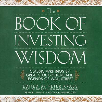 The Book of Investing Wisdom by Peter Krass 2013 Unabridged CD 9781441713377