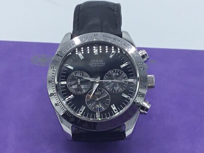 Guess Waterpro Chronograph Watch Men 42mm Silver Tone