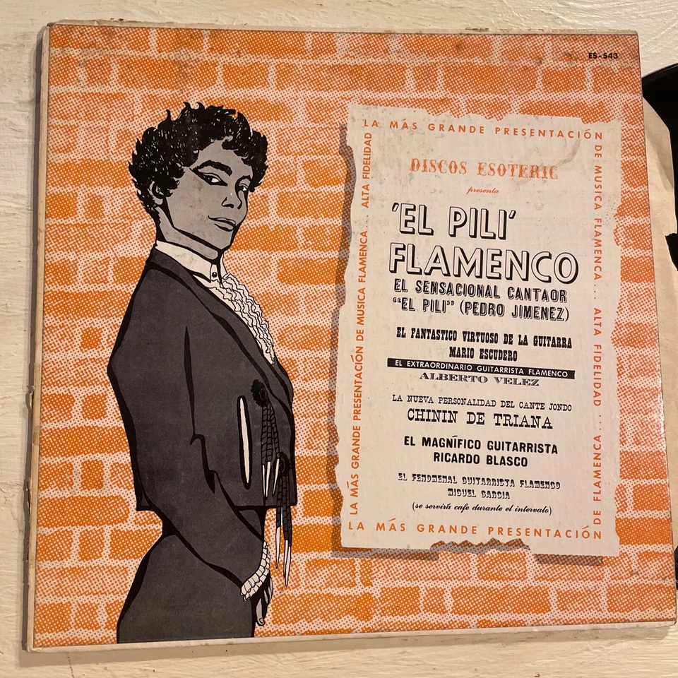 El Pili / Chinin De Triana FLAMENCO LP Esoteric 1956 Spanish Guitar M-!!! - Image 2 of 4