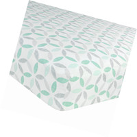 Just Born Cotton Fitted Crib Sheet, Tribeca Just Born Cotton Fitted Crib Sheet, Tribeca