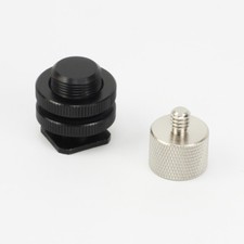 Mic Microphone Stick Pole Camera Mount Connector 1/4" 5/8" Bolt Adapter Screw