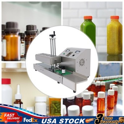20-100mm Bottle Cap Automatic Sealer Continuous Induction Sealing Machine 1800W