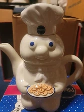Pillsbury Doughboy Poppin'Fresh Teapot NIB 1998