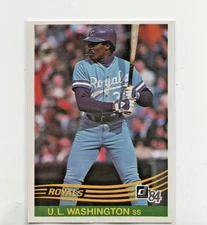 1984 Donruss MLB Baseball #543 U.L. Washngton Kansas City Royals