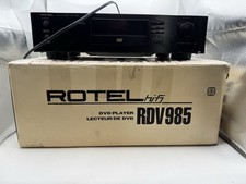 Rotel RDV-985 Hi-Fi DVD CD Video Player Tested Working w/ Original Box