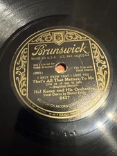 Brunswick 78 RPM Hal Kemp - That’s All That Matters To Me 6437 V+ Jazz