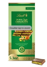 Lot Of 4 Lindt Dubai Style milk Chocolate Bar Pistachio & Kadayif 5.03 Oz Bars