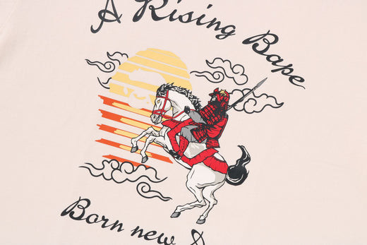 A Bathing Ape A Rising Bape Horse Tee Ivory 1m20-110-004 thumbnail 4