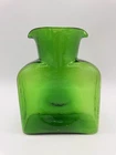 Blenko Glass Water Bottle 384 Clover Green 8” Tall Marked 2012 PRISTINE