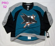 NO TARIFFS sz 52 San Jose Sharks Fanatics Authentic PRO Hockey Jersey FAP retro