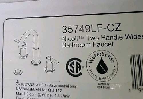 Delta Nicoli 35749LF-CZ Two Handle Widespread Bathroom Faucet - Champagne Bronze - Picture 14 of 15