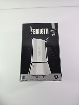 Bialetti Venus Induction Stovetop Espresso Maker 6 Cups Stainless Steel 0007255
