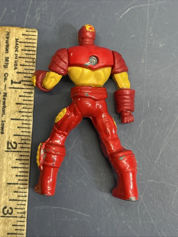 1997 Marvel Comics Toy Biz Heavy Metal Heroes Iron Man Die Cast Figure - Image 2 of 2