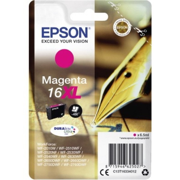Epson Epson Ink No 16XL Epson16Xl Epson 16XL Magenta HC (C13T16334012)-image