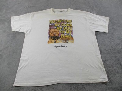 Vintage Virginia Beach VA Graphic Print Tee Pitt Bull Beer Wife Funny XL Shirt