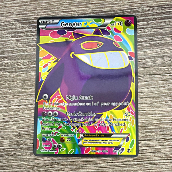 Pokemon Gengar EX 114/119 XY Phantom Forces Holo Ultra Rare English