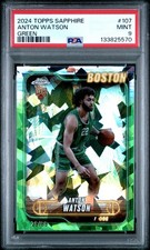 2024 TOPPS CHROME SAPPHIRE EDITION GREEN #107 ANTON WATSON 29/99 PSA 9