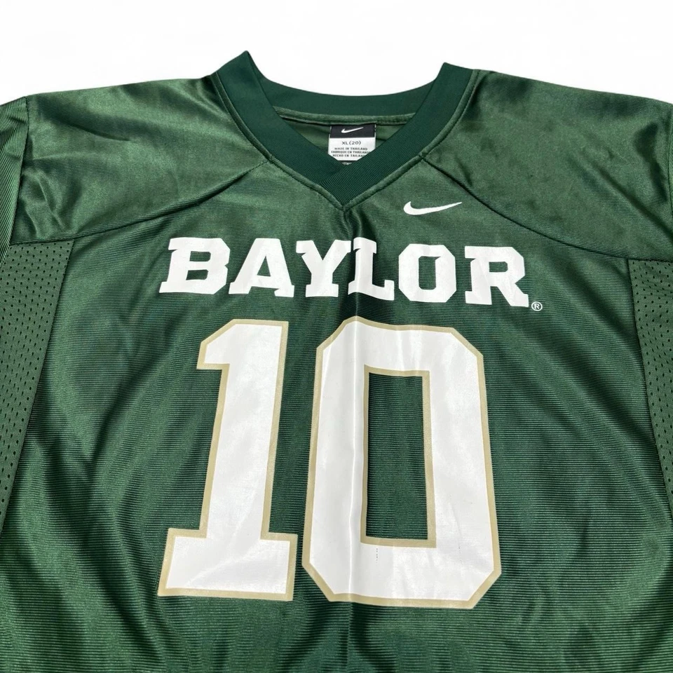 Camiseta Nike Baylor University Bear verde década de 2000 #10 vintage para mujer talla XL (20) Foto 2 de 4