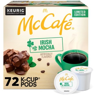 McCafe Irish Mocha, Keurig K-Cup Pods, Flavored Coffee, 72 Count