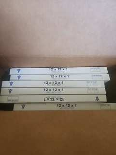 6 Dust Air Filters 12 X 12 X 1
