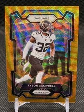 2023 panini prizm tyson campbell /10 gold wave BOOKEND